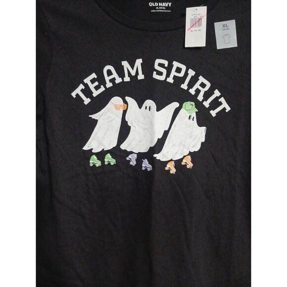 NWT Girls Old Navy Kids Graphic Tee Size XL 14-16 Team Spirit Halloween - Picture 2 of 2